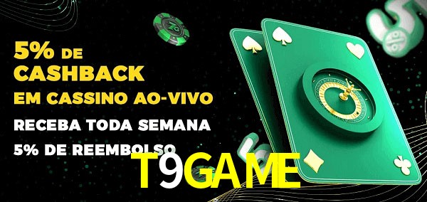 Promoções do cassino ao Vivo T9GAME